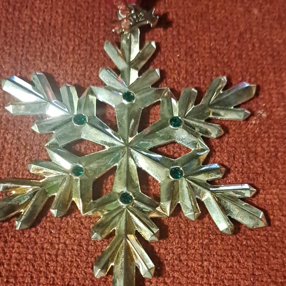 Waterford silver Snowflake ornament 2012